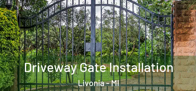 Driveway Gate Installation Livonia - MI